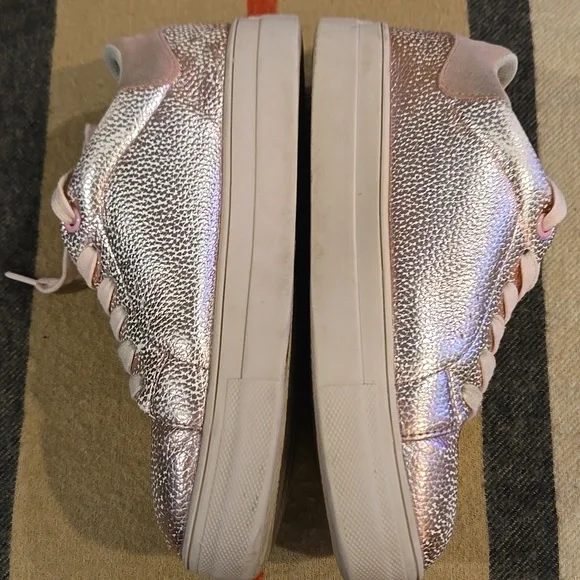 Kurt Geiger Pink Eye Detail Sneakers - Picture 7 of 9